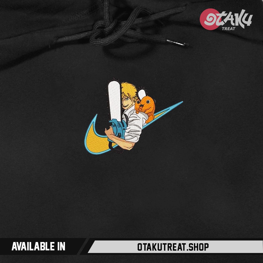 Denji vs Pochita Embroidered Hoodie