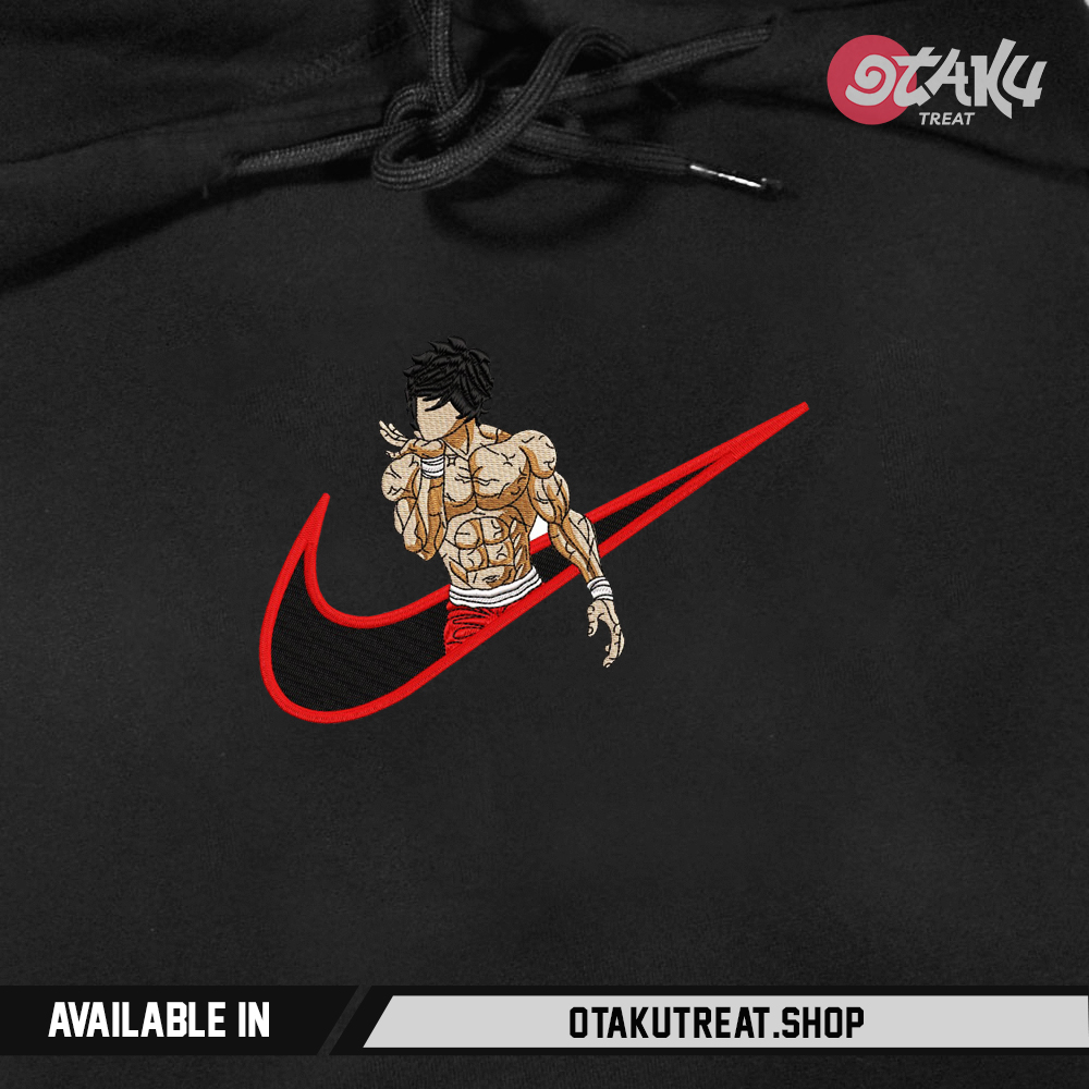 Hanma Baki Inspired Embroidered Hoodie