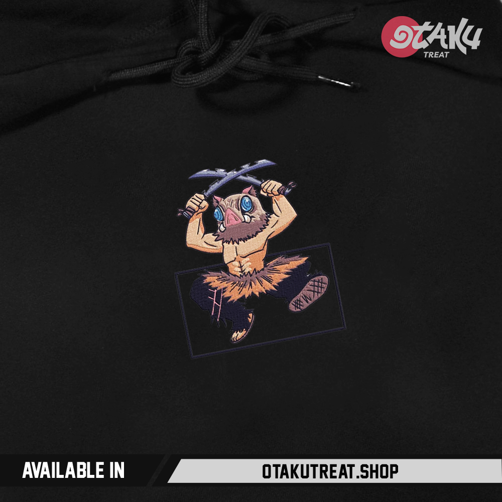 Inosuke Box Inspired Embroidered Hoodie
