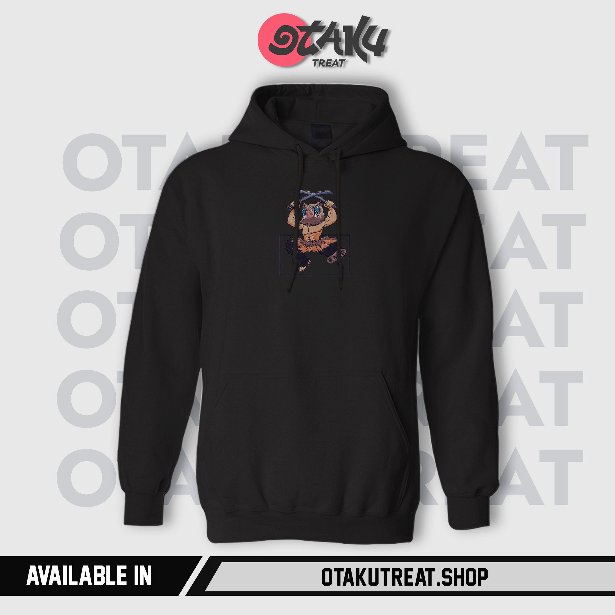 Inosuke Box Inspired Embroidered Hoodie