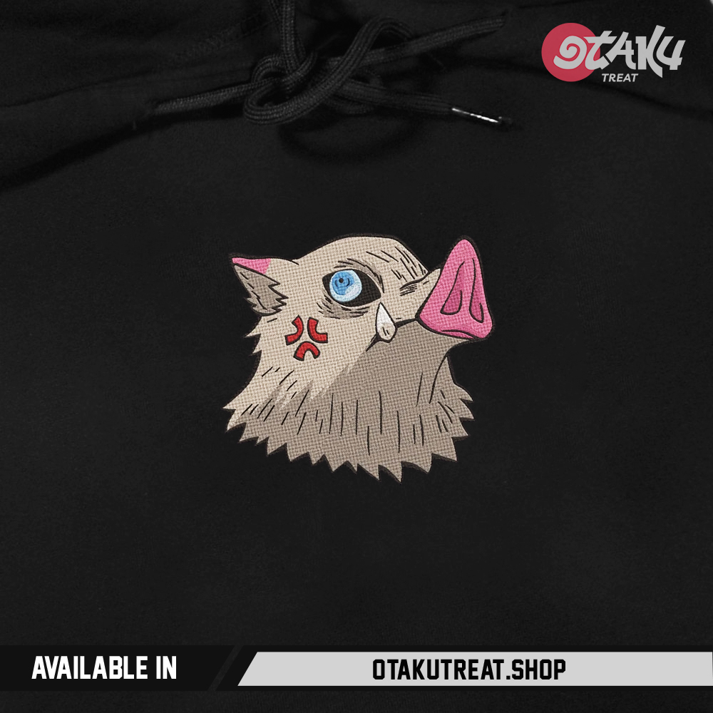 Inosuke Mask Embroidered Hoodie