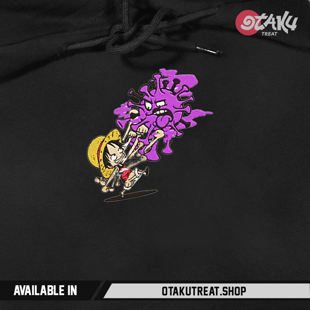 Luffy Embroidered Hoodie