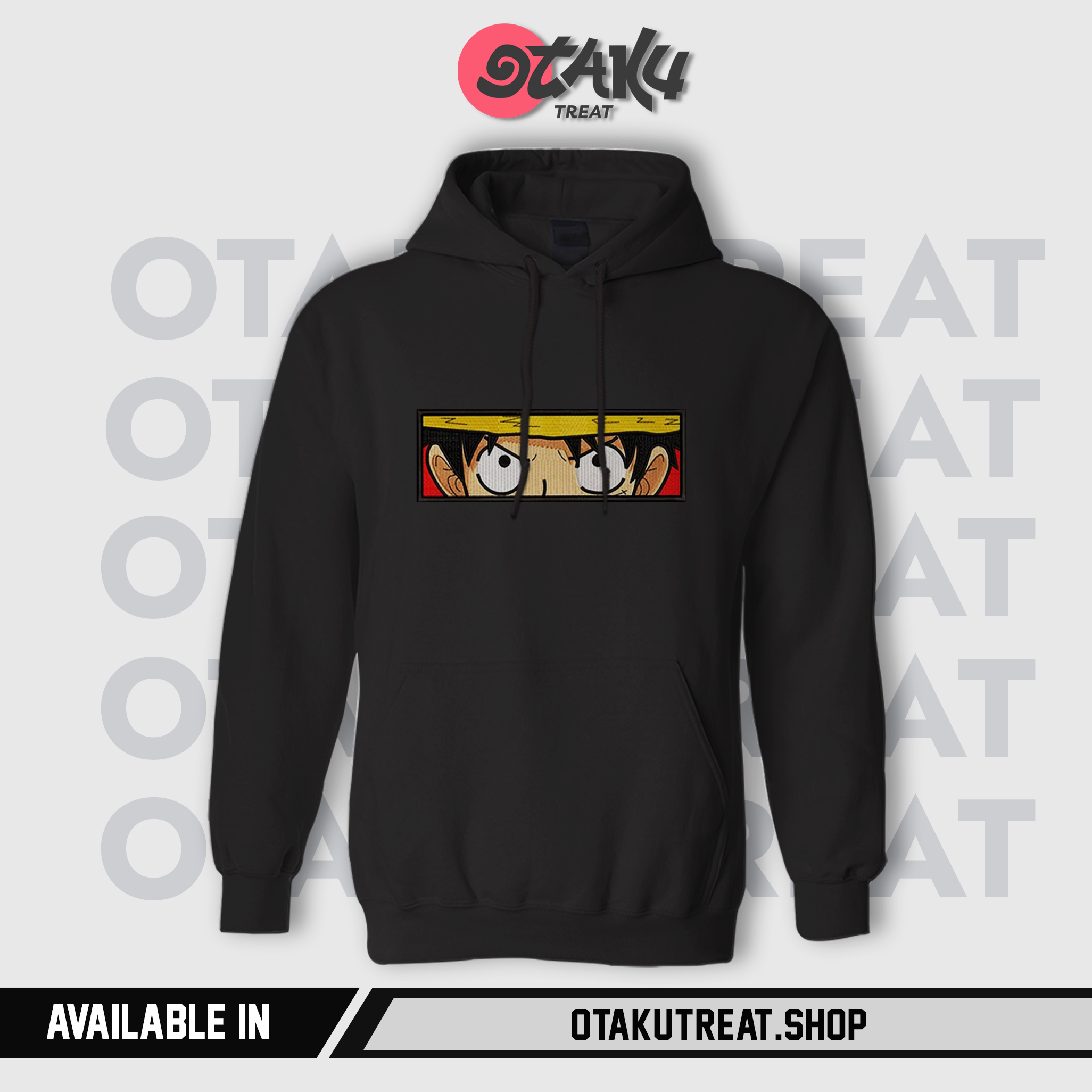 Luffy Eyes Embroidered Hoodie