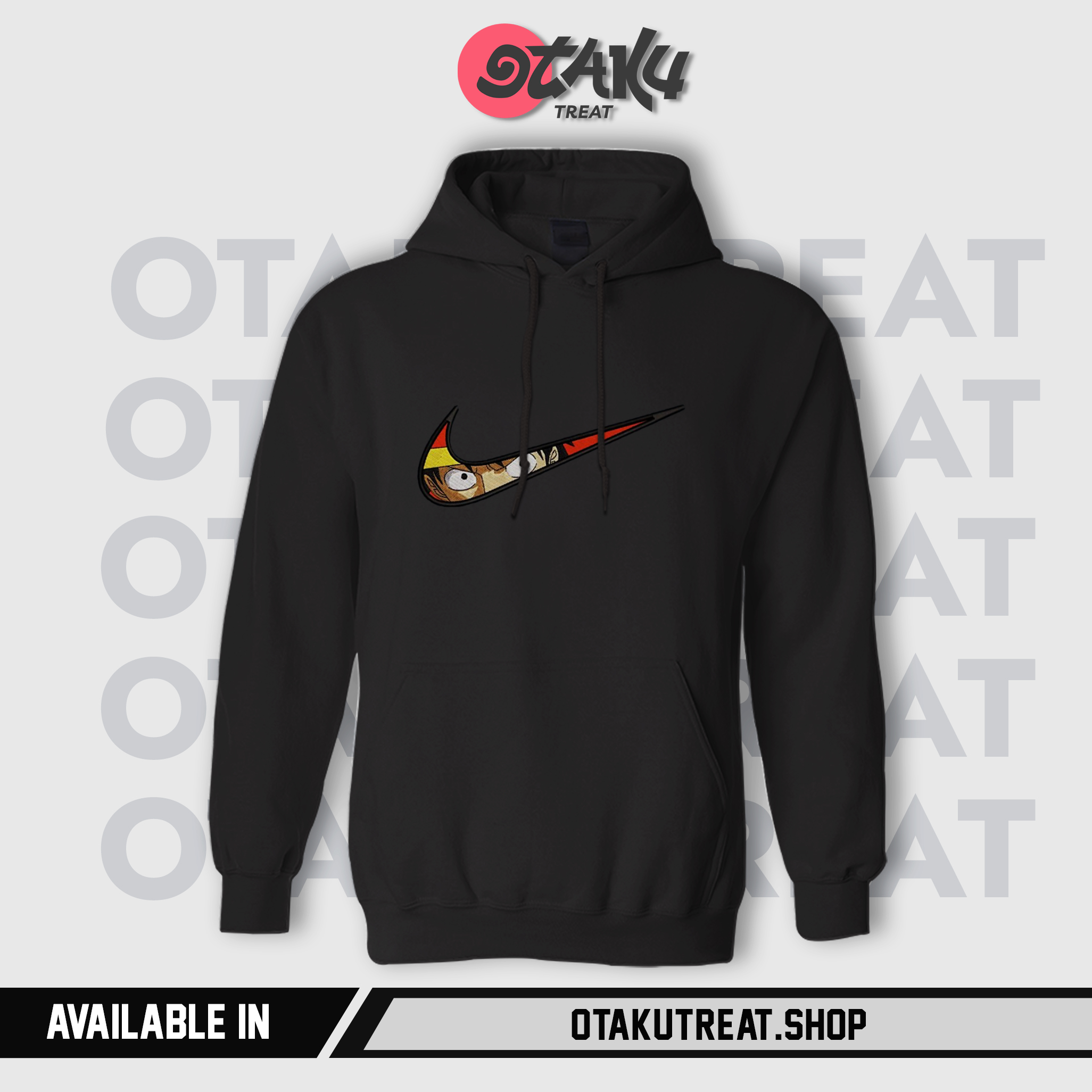 Luffy Eyes Sport Logo Embroidered Hoodie