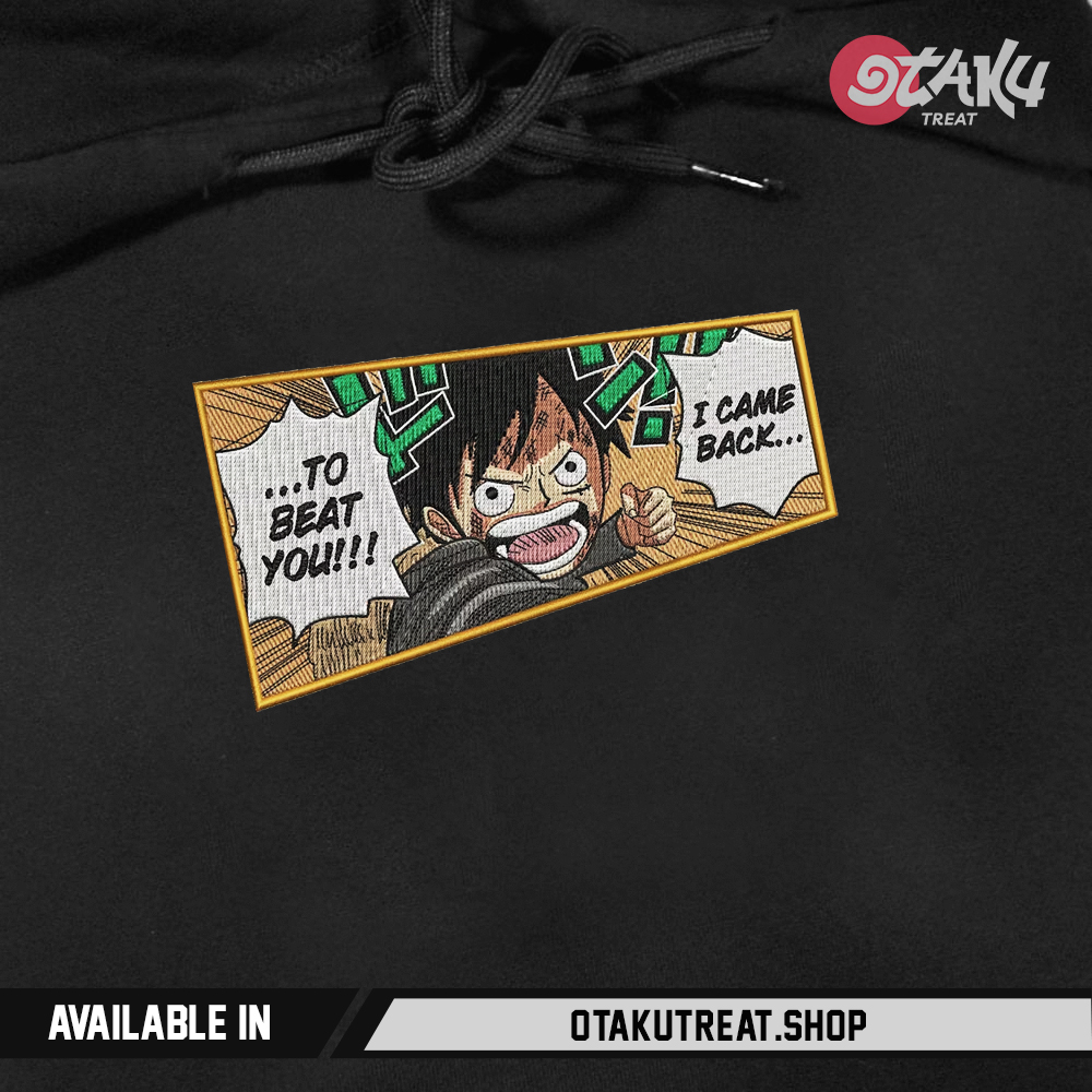 Luffy I came back Embroidered Hoodie