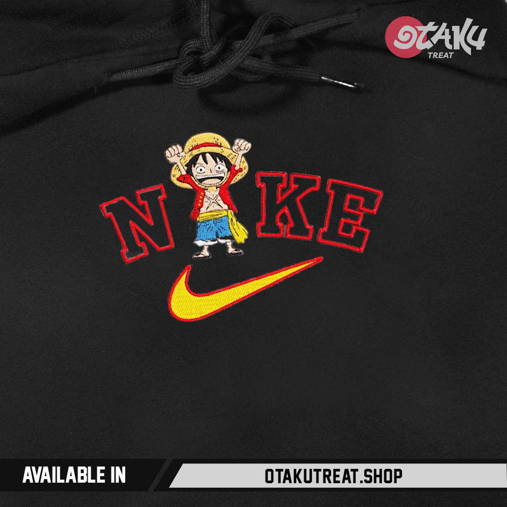 Luffy Sport Logo Embroidered Hoodie