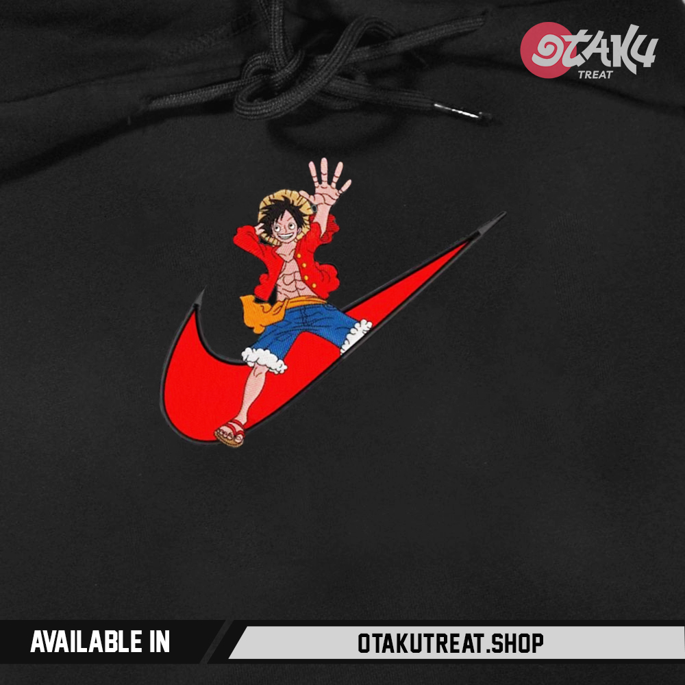 Luffy Straw Hat Embroidered Hoodie