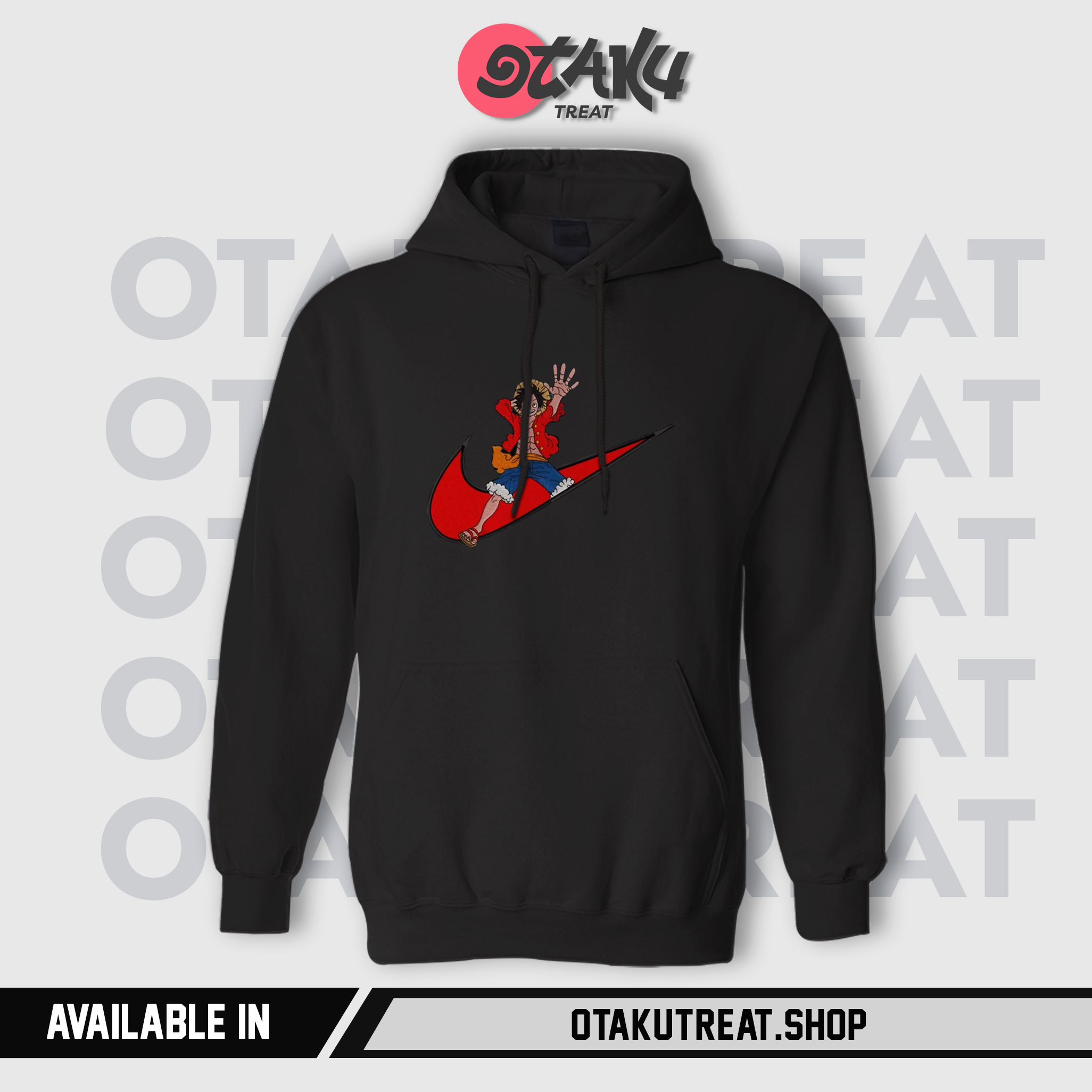 Luffy Straw Hat Embroidered Hoodie
