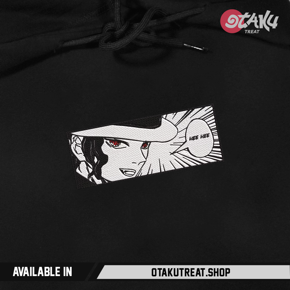 Muzan Kibutsuji Hee Hee Embroidered Hoodie