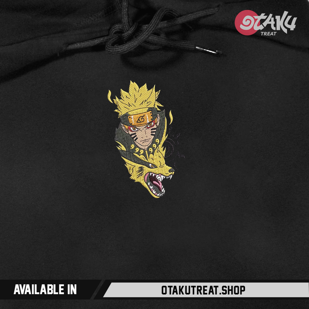 Naruto Cool Embroidered Hoodie