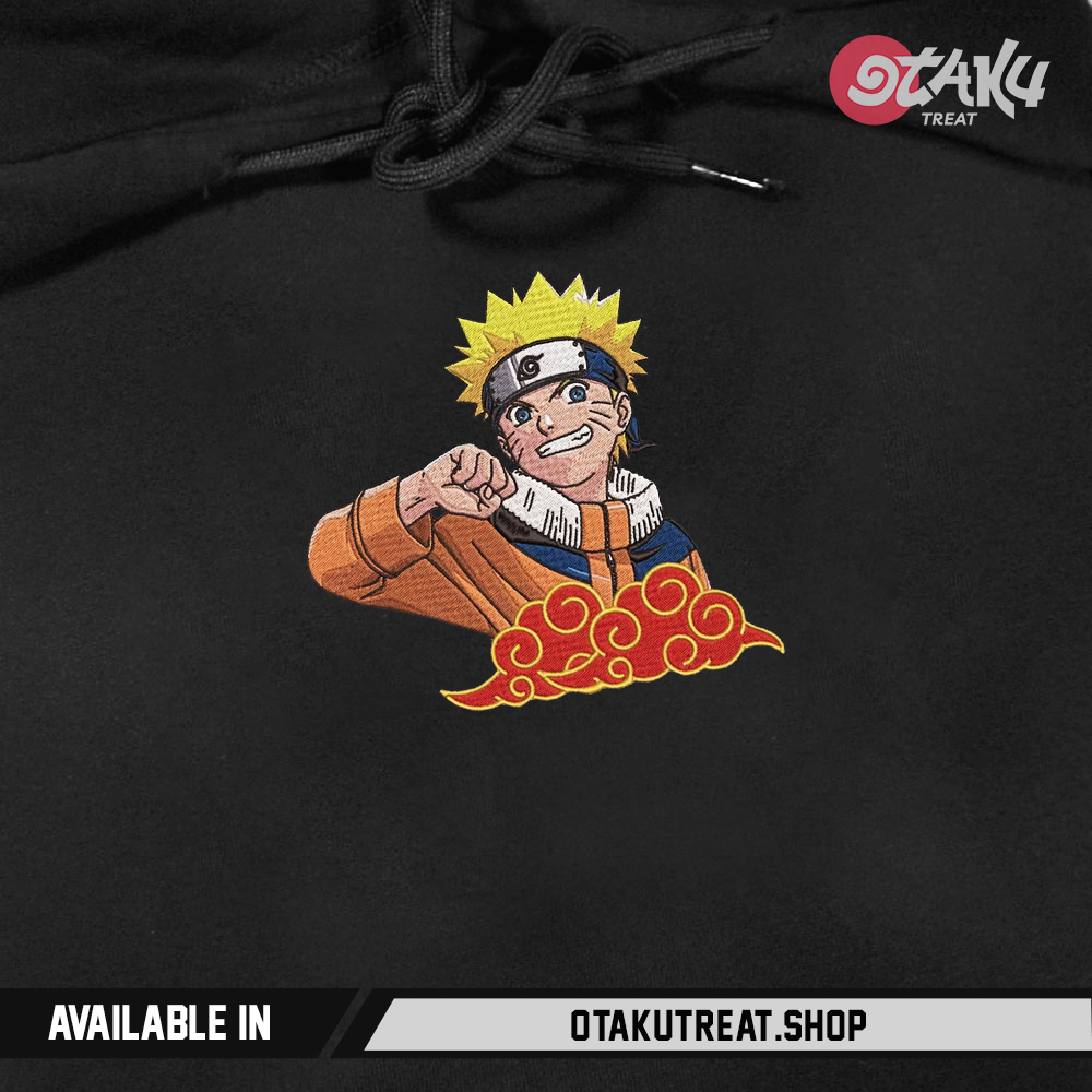 Naruto Inspired Embroidered Hoodie