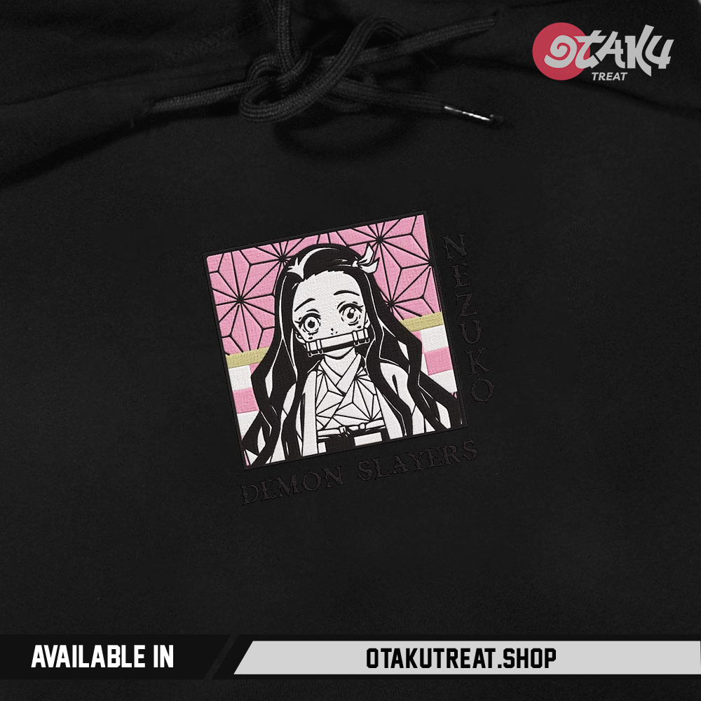 Nezuko Box Embroidered Hoodie