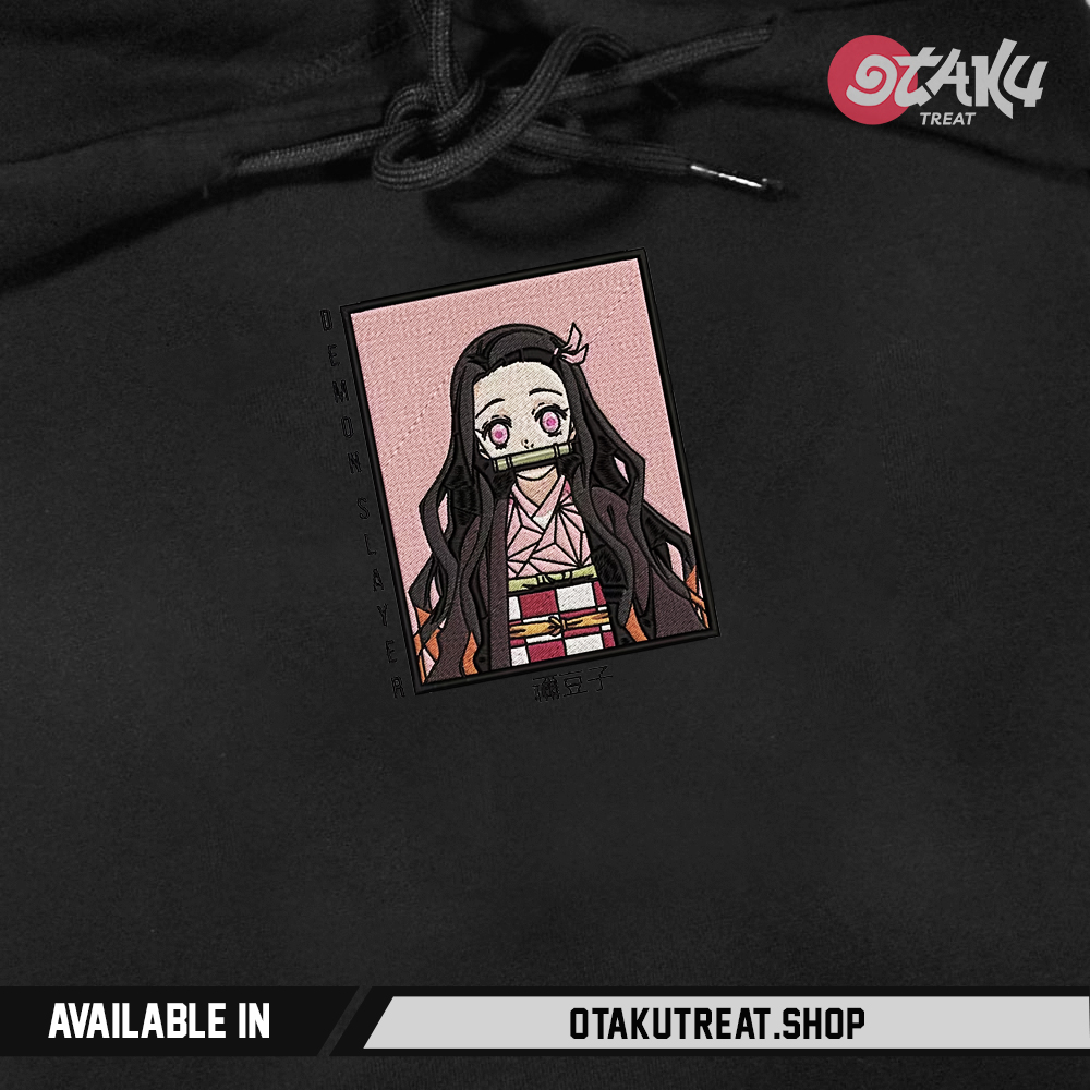 Nezuko Kamando Embroidered Hoodie