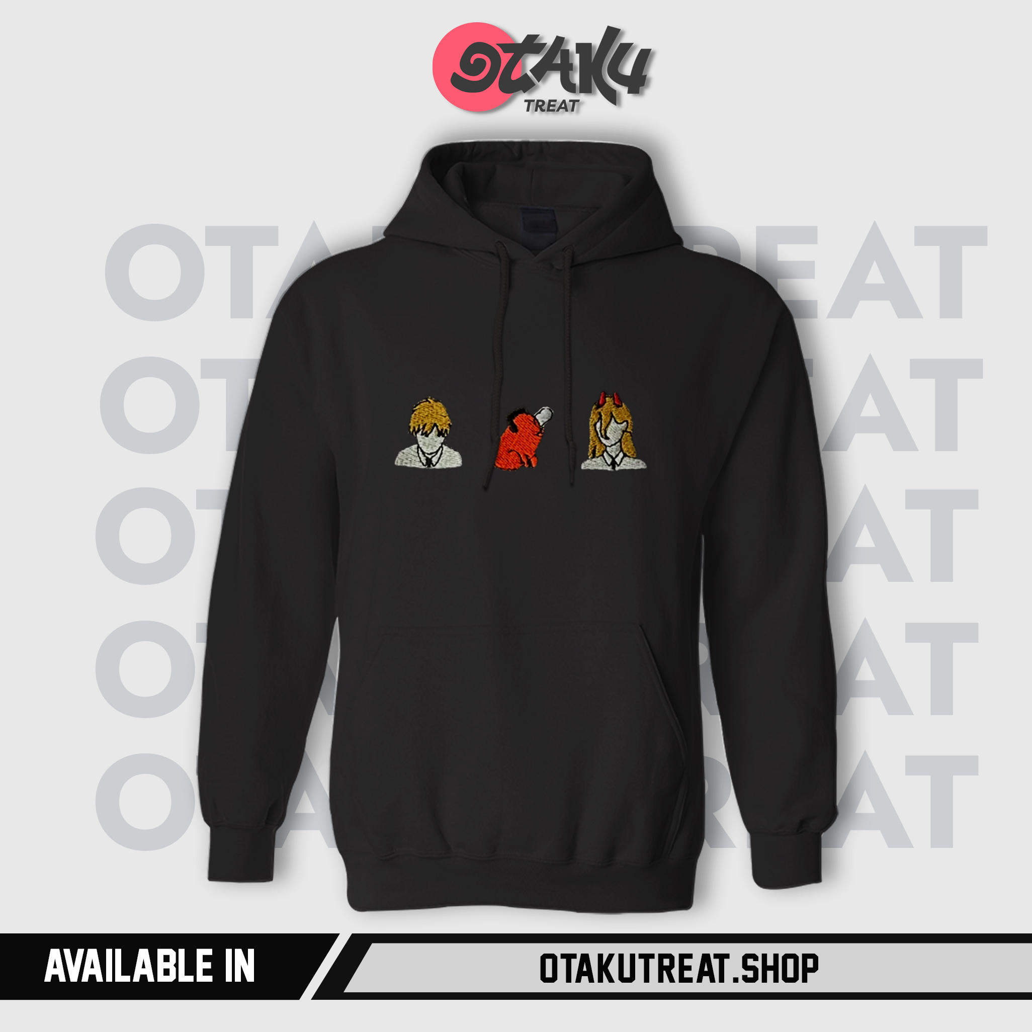 Pochita Embroidered Hoodie