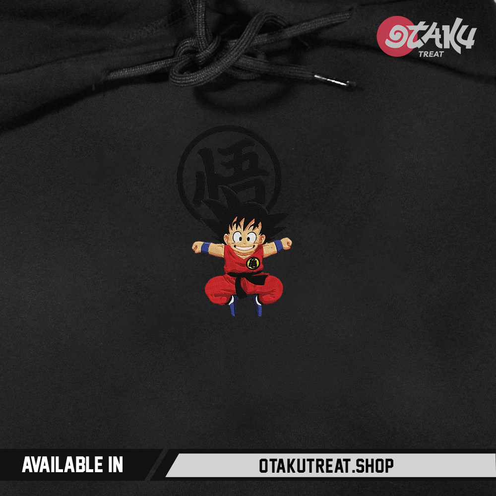 Son Goten Jump Embroidered Hoodie