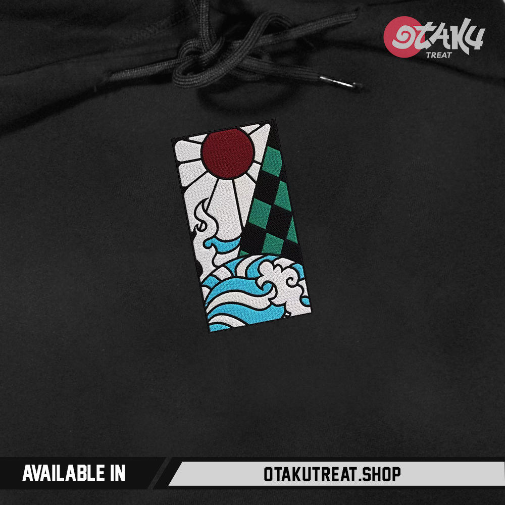 Tanjiro Earring Embroidered Hoodie