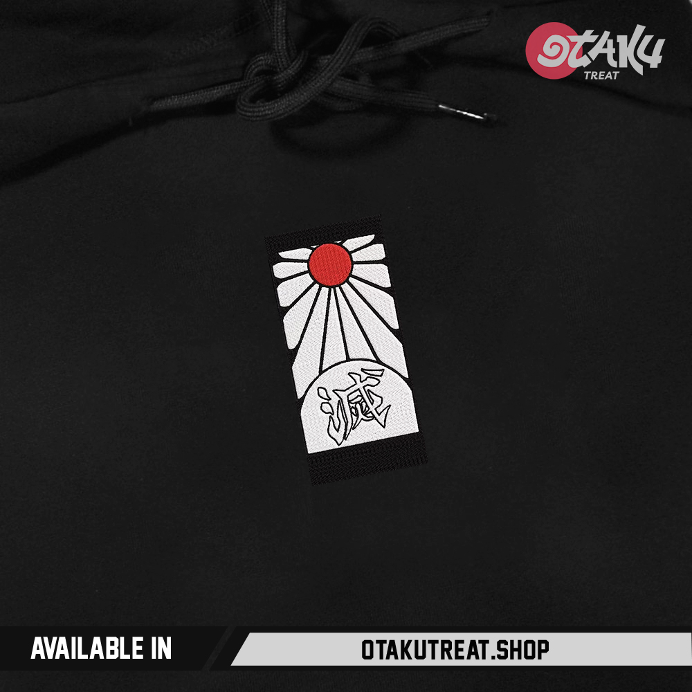Tanjiro Earring Embroidered Hoodie