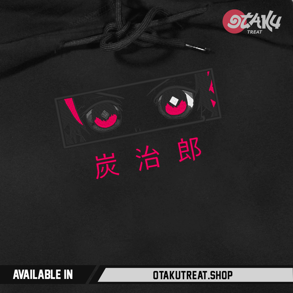 Tanjiro Eyes Embroidered Hoodie