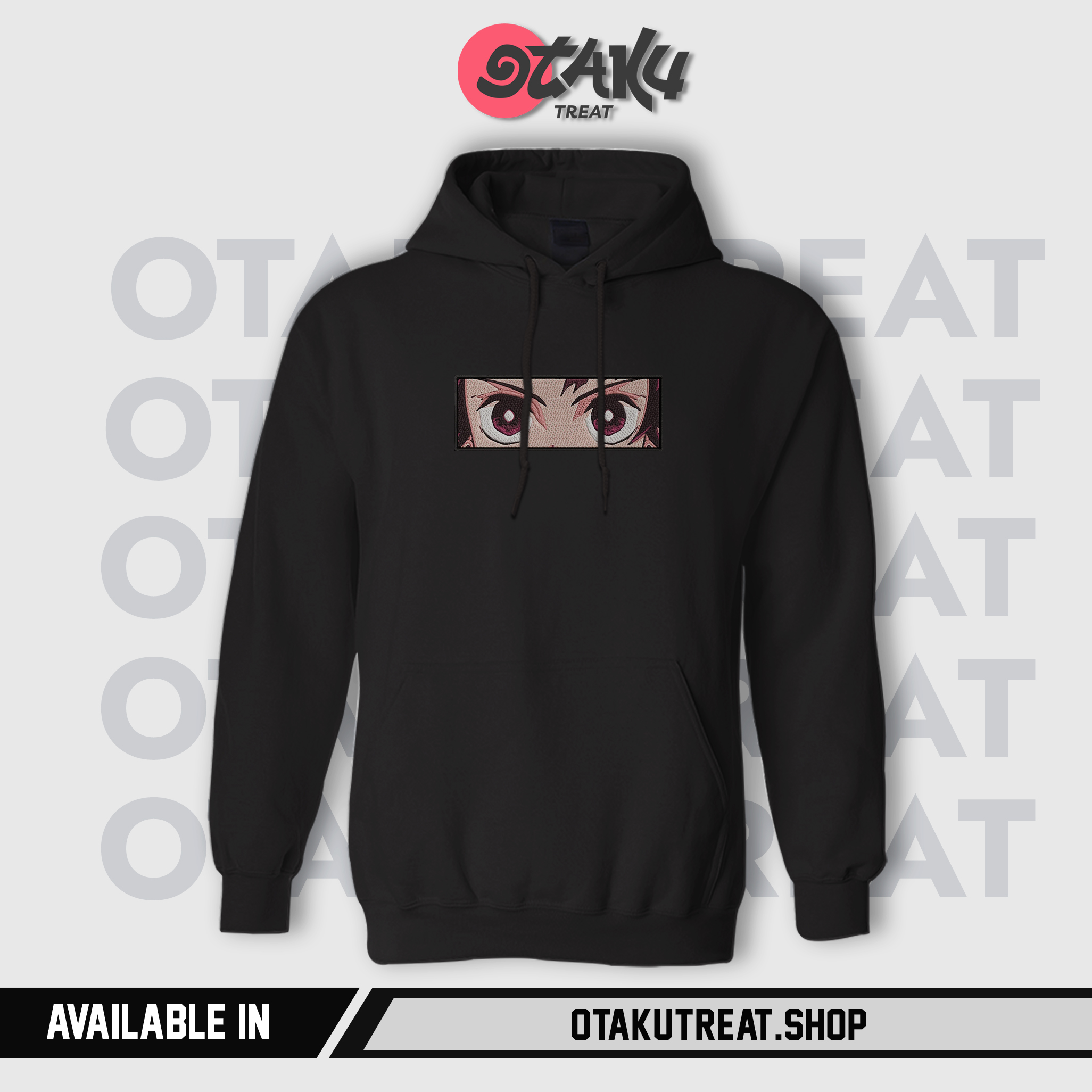 Tanjiro Eyes Embroidered Hoodie