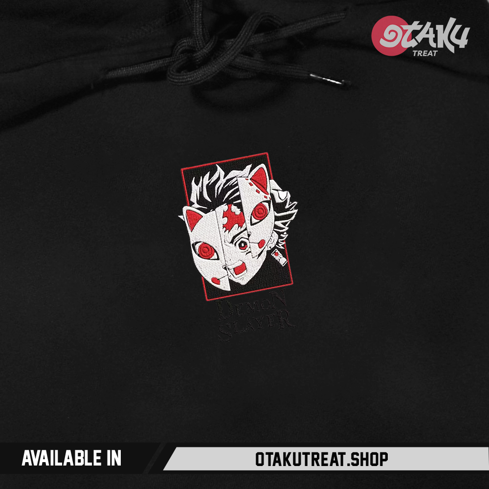 Tanjiro Mask Embroidered Hoodie