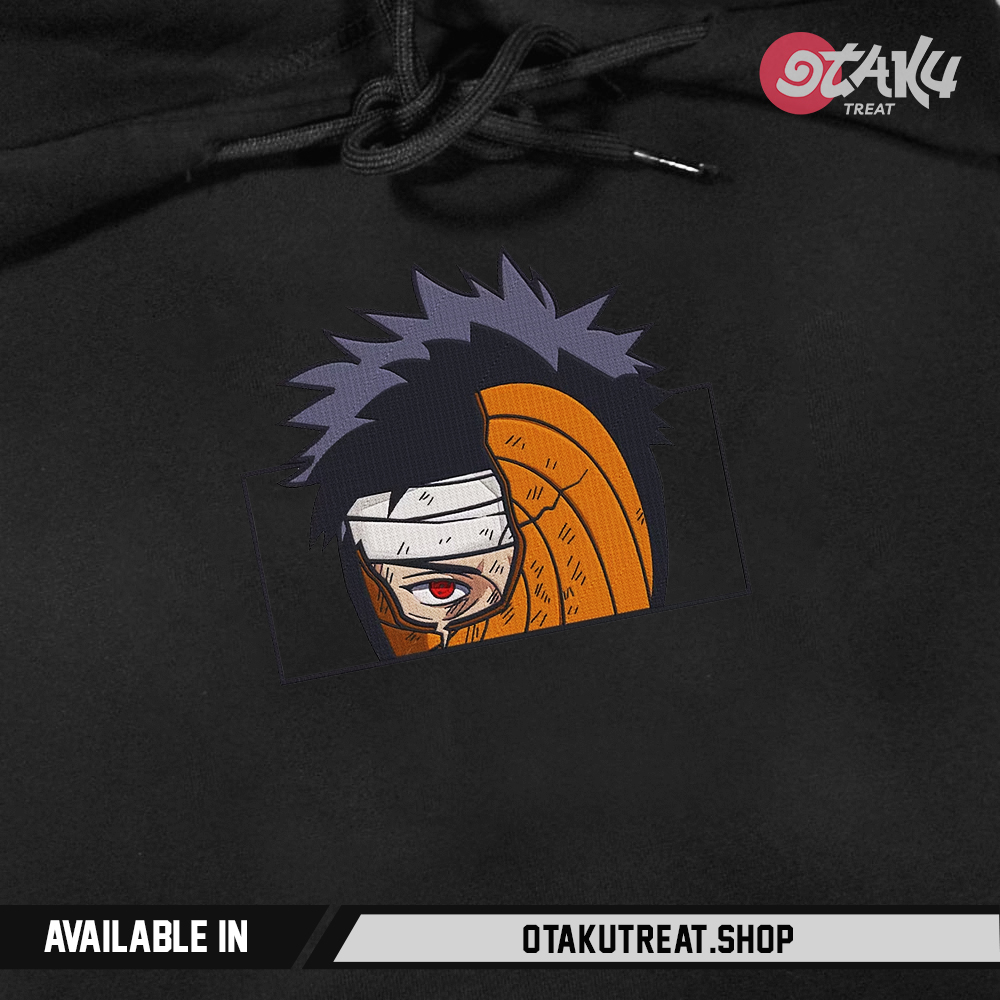 Uchiha Obito Box Embroidered Hoodie