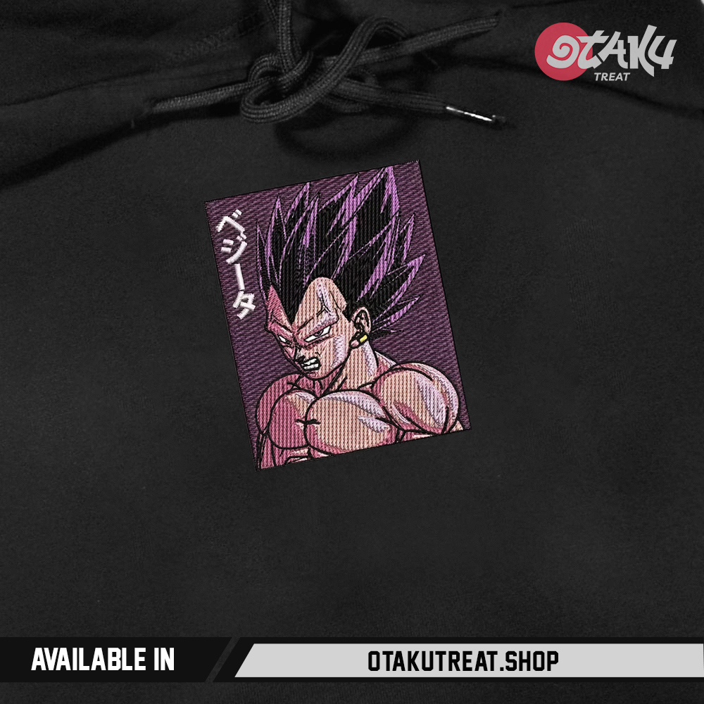 Vegeta Box Embroidered Hoodie