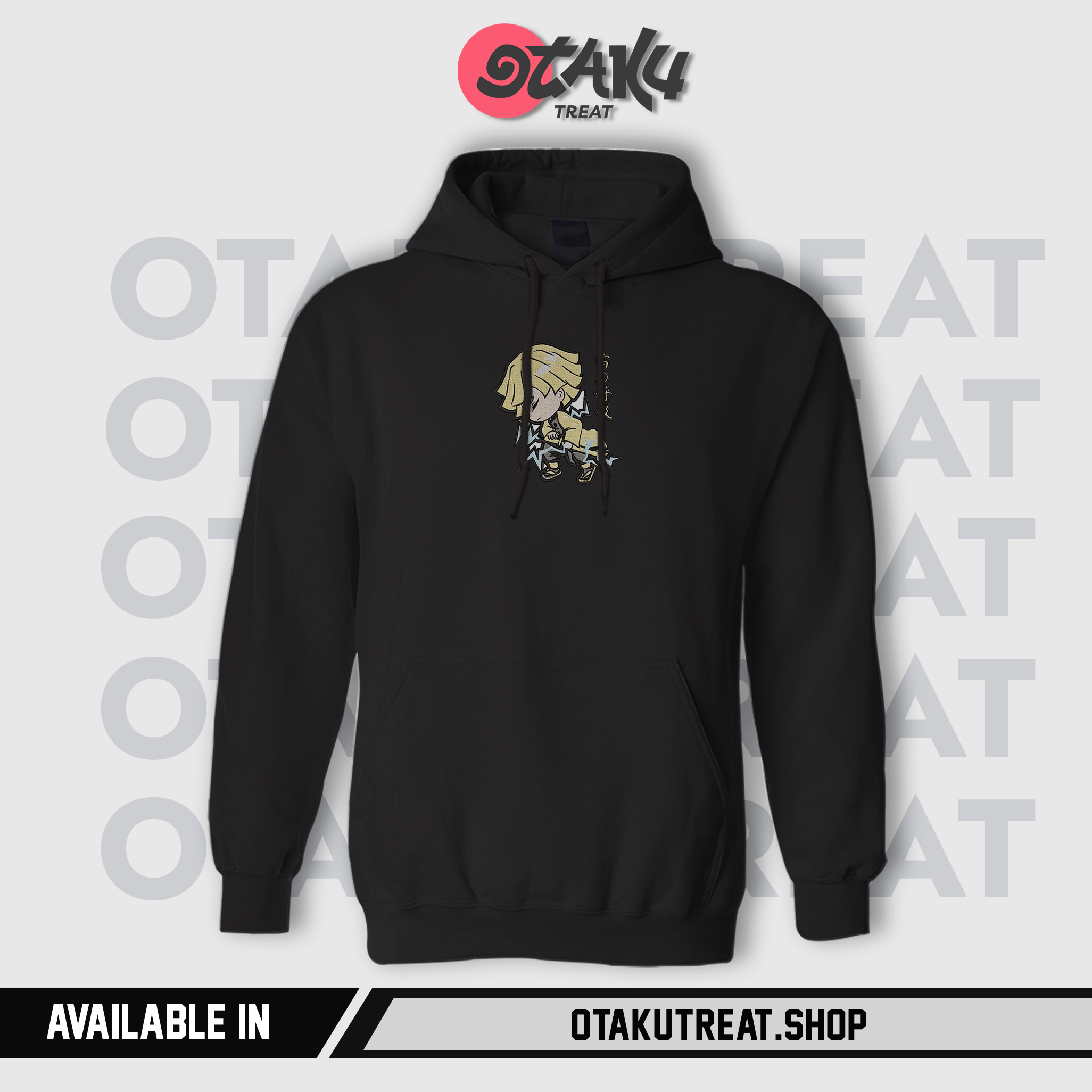 Zenitsu Chibi Embroidered Hoodie