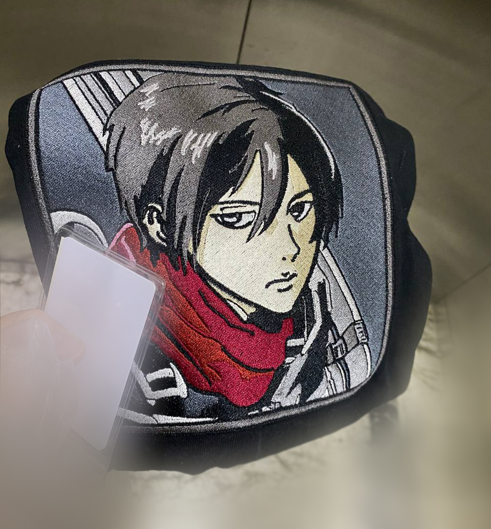 Mikasa Attack On Titan SS3 Embroidered T-Shirt / Hoodie photo review