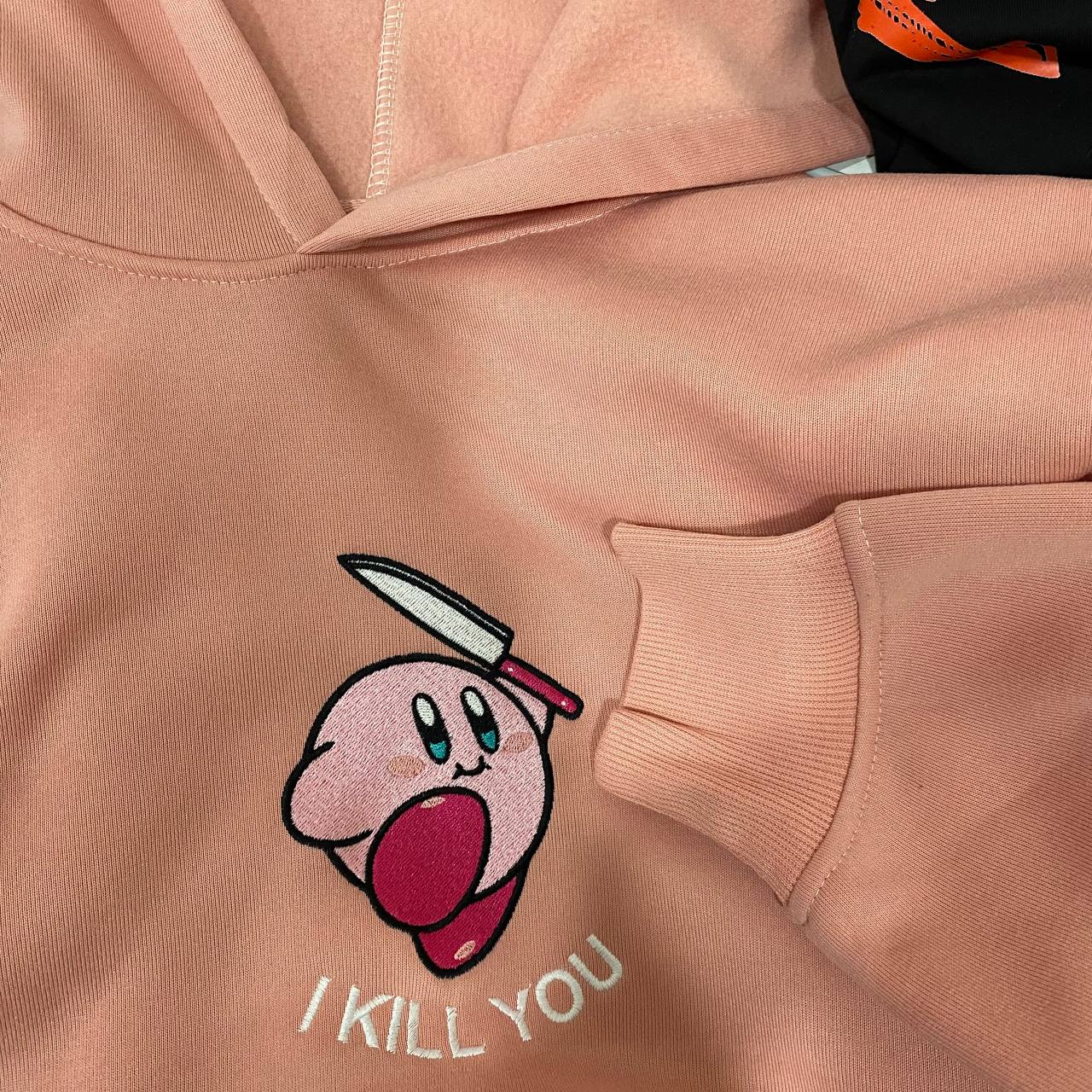 Kirby Cut You Embroidered Hoodie / Sweatshirt / T-shirt photo review