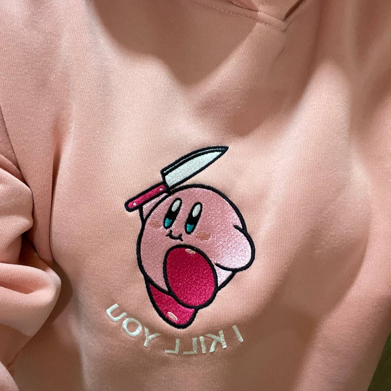 Kirby Cut You Embroidered Hoodie / Sweatshirt / T-shirt photo review