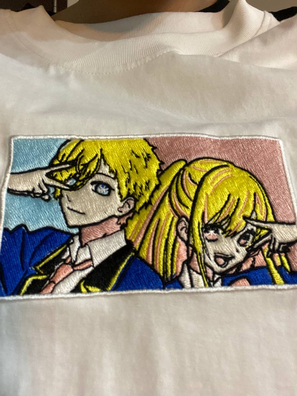 Oshi No Ko Couple Embroidered Hoodie / T-shirt photo review