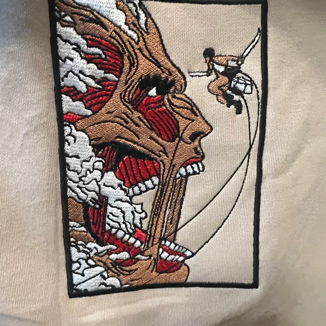 Titan Colossal Embroidered Hoodie / Sweatshirt photo review