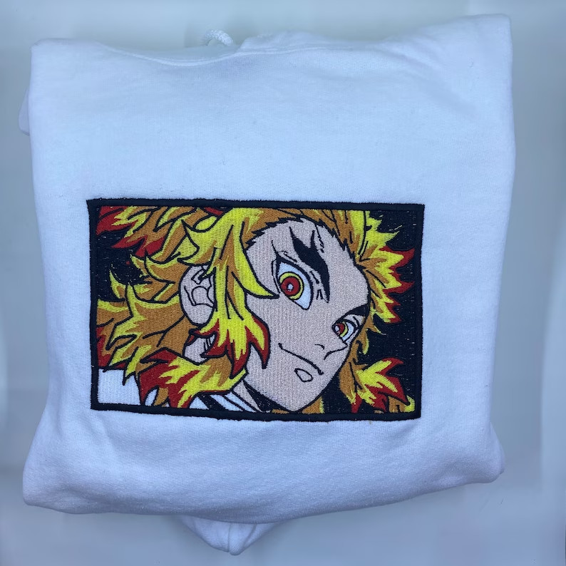 Rengoku Kyojuro Embroidered Hoodie / Sweatshirt photo review