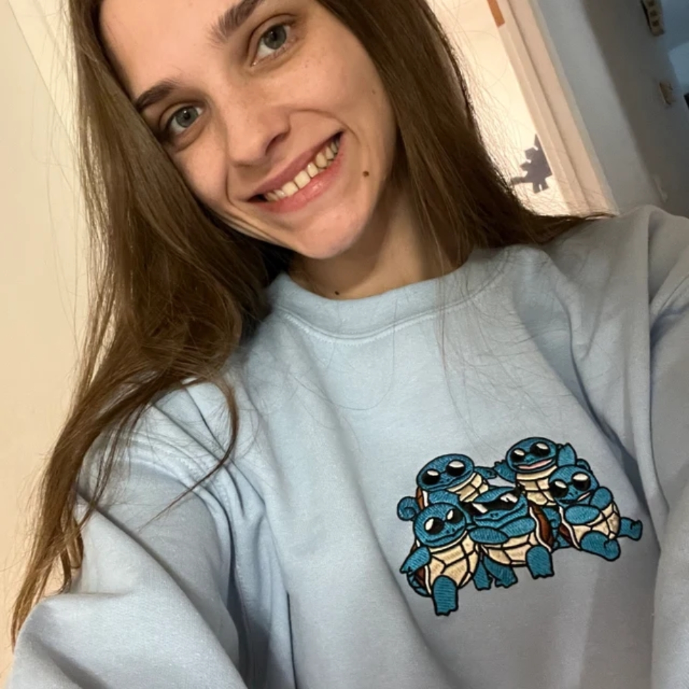Squirtle Squad PKM Embroidered T-shirt / Hoodie photo review