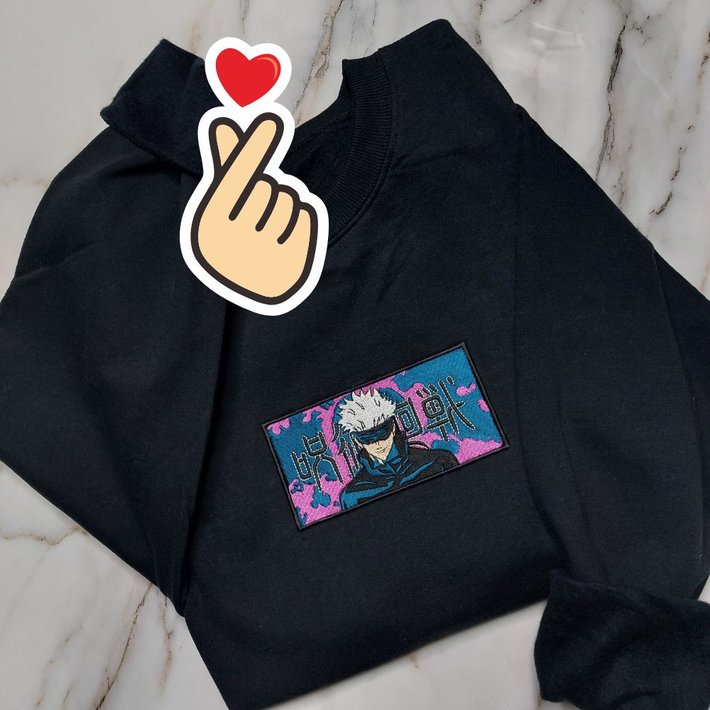 Gojo Jujutsu Kaisen Embroidered Hoodie / T-shirt photo review